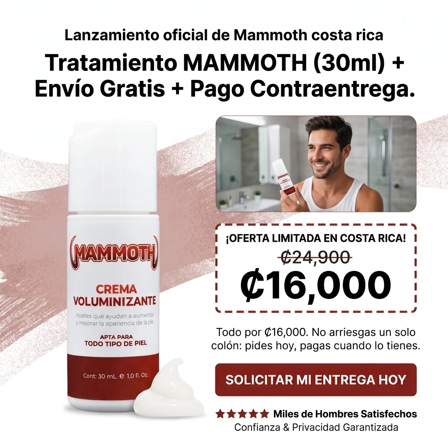 CREMA VOLUMINIZANTE PARA HOMBRE.