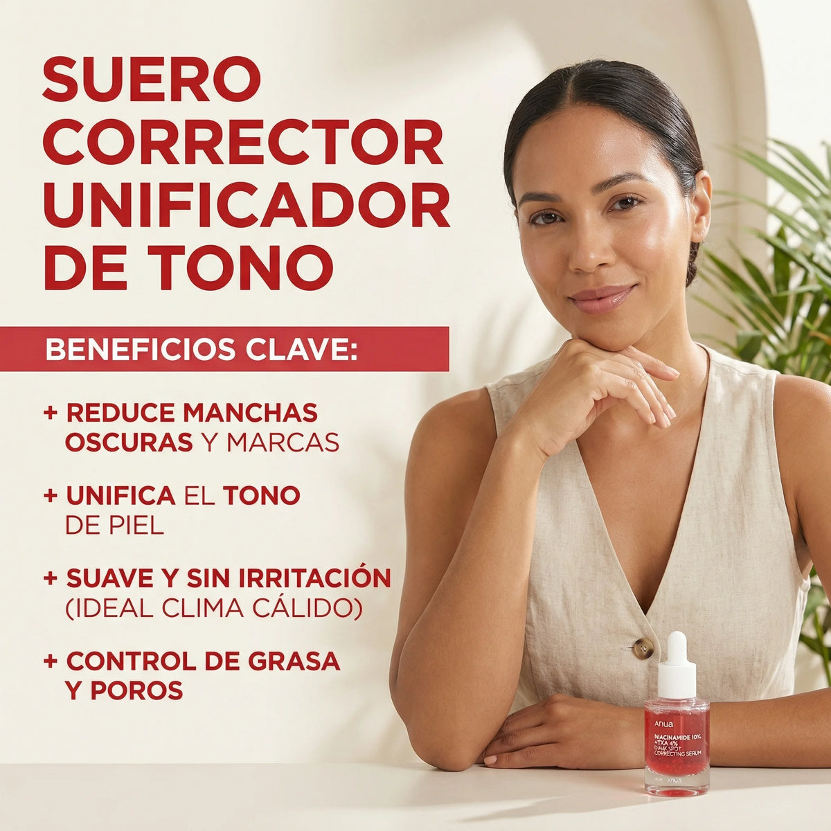 Unifica el tono y reduce manchas sin irritar tu piel