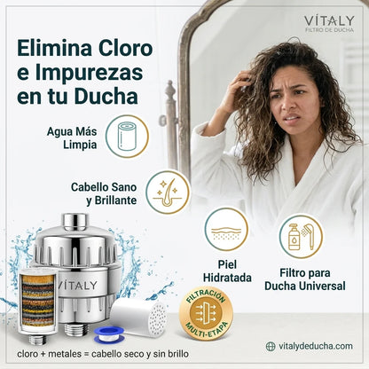 Disfruta una ducha con agua más limpia, suave y segura para tu piel