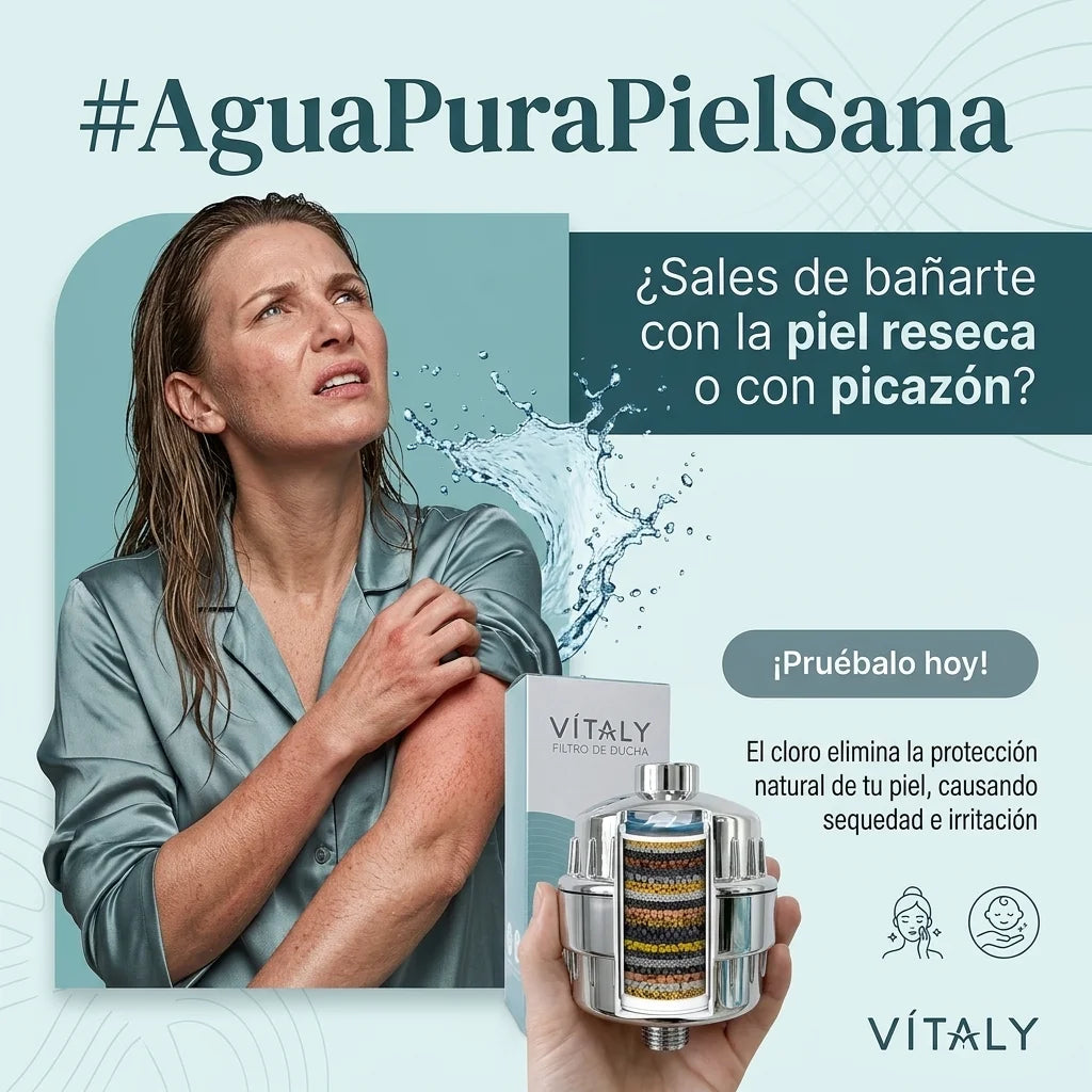 Disfruta una ducha con agua más limpia, suave y segura para tu piel