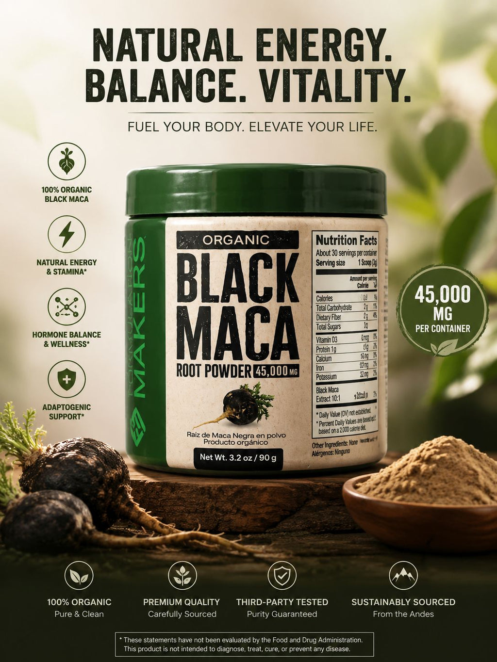 Black Maca - Formulation Makers