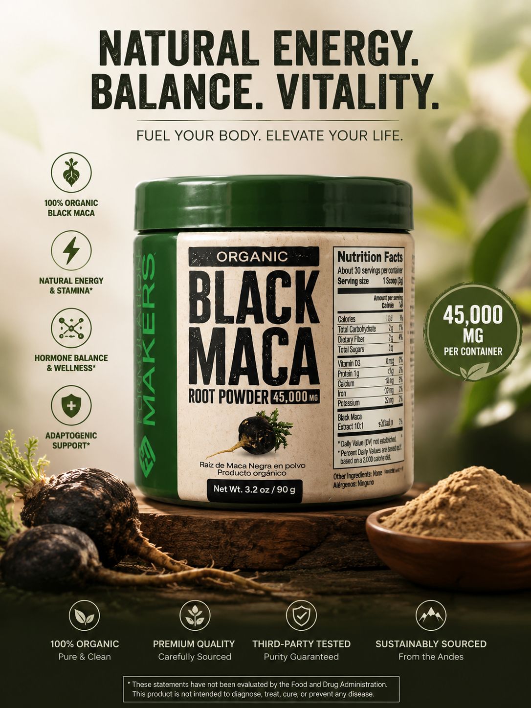 Black Maca - Formulation Makers