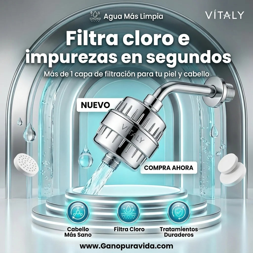 Disfruta una ducha con agua más limpia, suave y segura para tu piel