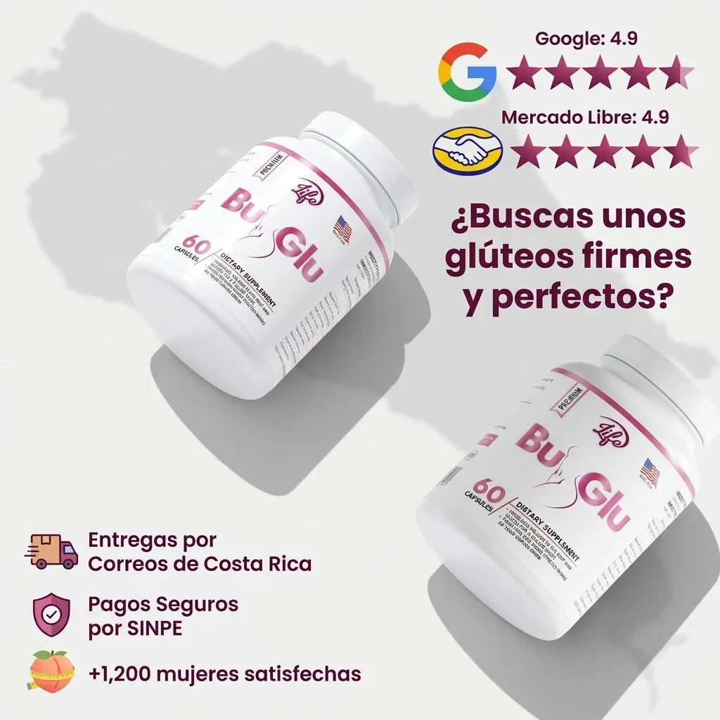 Bu-Glu™ · Cápsulas Naturales para Aumentar Busto y Glúteos