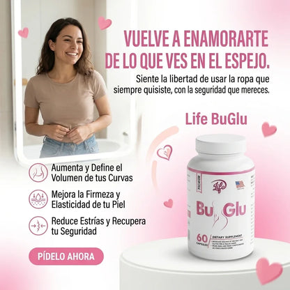 Bu-Glu™ Original: Realce Femenino Natural con Pueraria y Maca