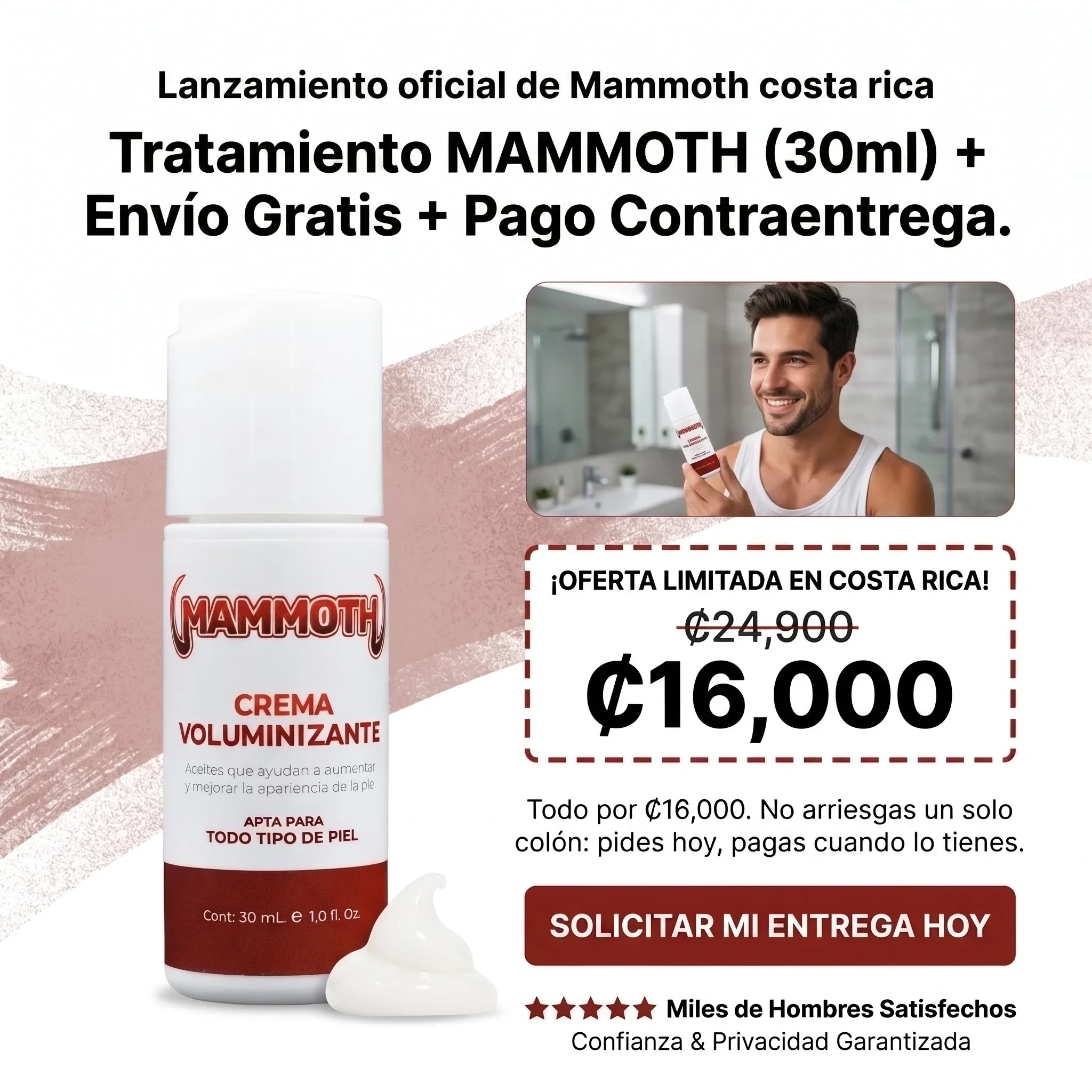 CREMA VOLUMINIZANTE PARA HOMBRE.