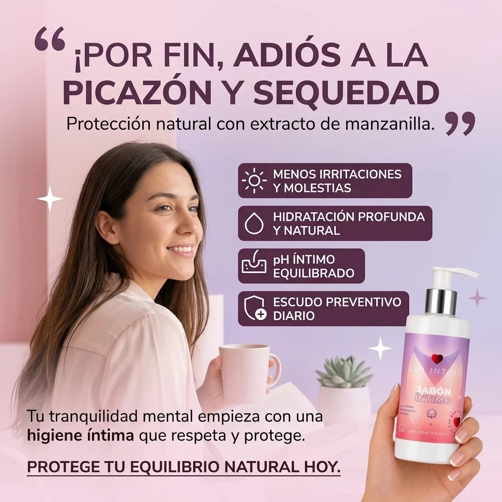Jabón Íntimo · Limpieza Suave que Respeta tu Equilibrio