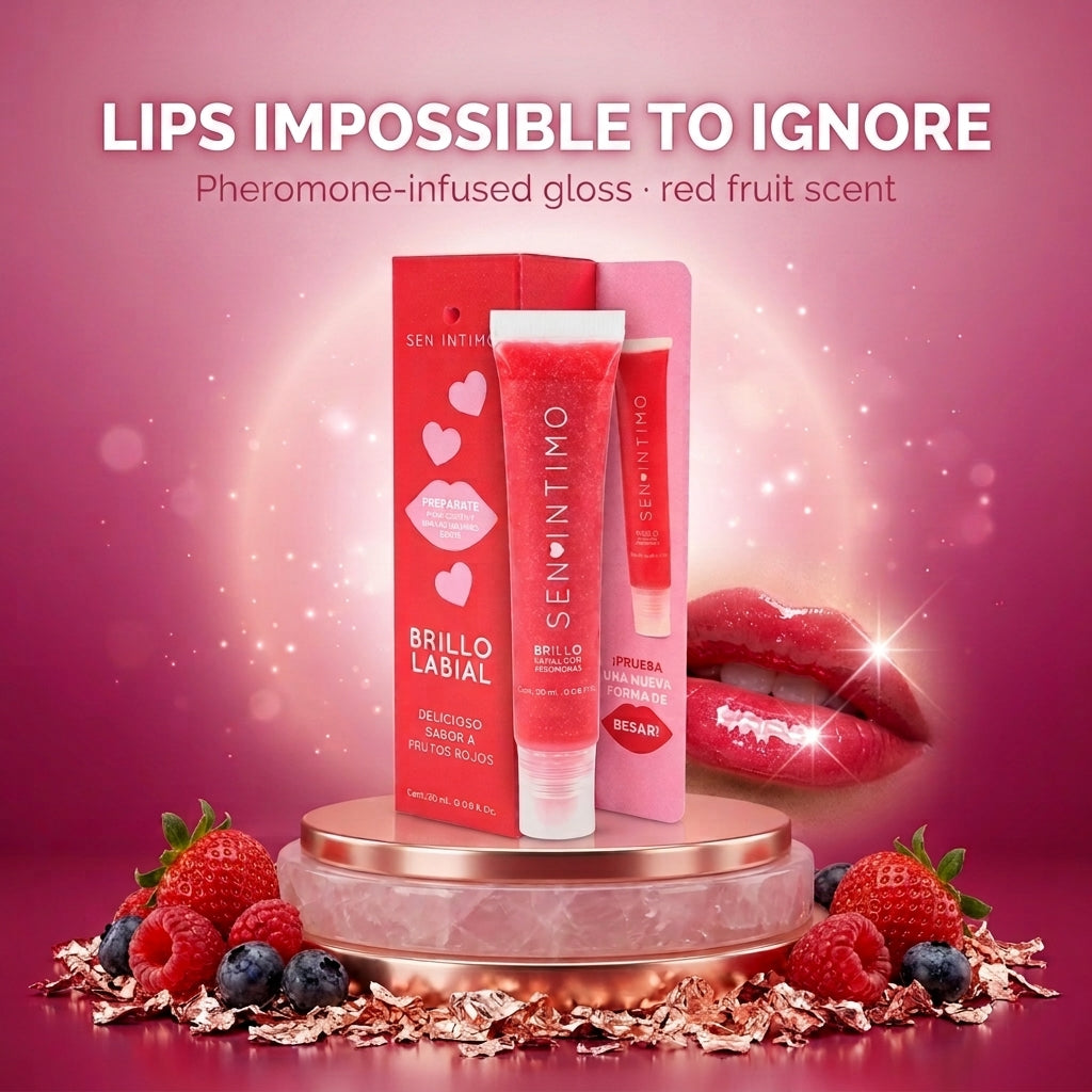 Lip Gloss con Feromonas · Brillo Irresistible
