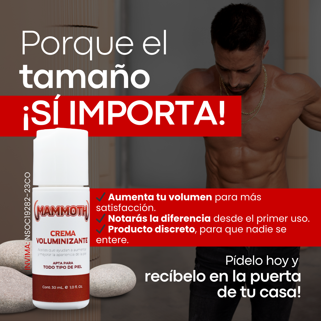CREMA VOLUMINIZANTE PARA HOMBRE.