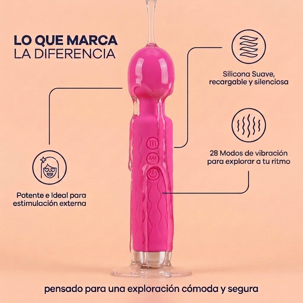 Masajeador Íntimo de Bienestar - 28 Modos de Placer