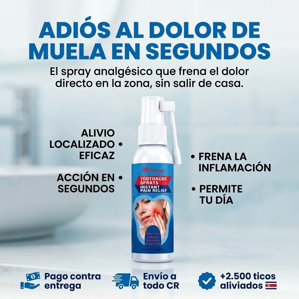 Spray Alivio Dental - Calma el dolor de muela en segundos