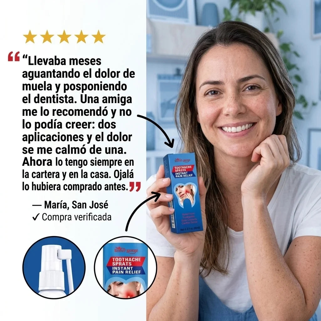 Spray Alivio Dental - Calma el dolor de muela en segundos