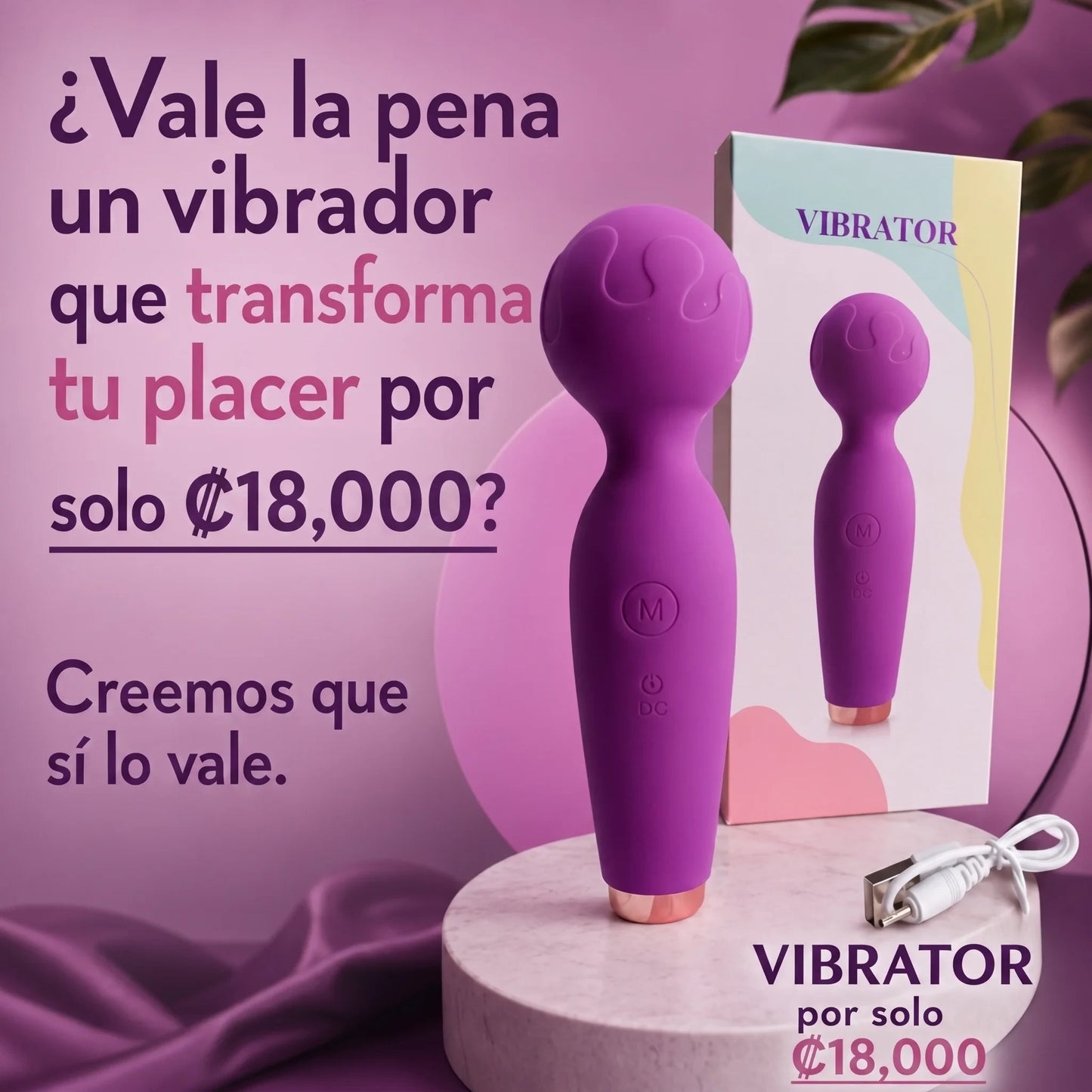 Masajeador Íntimo Wand - Placer Intenso, Profundo y Sin Límites