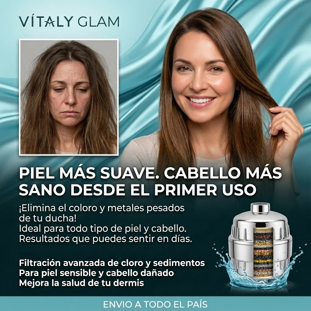 Disfruta una ducha con agua más limpia, suave y segura para tu piel