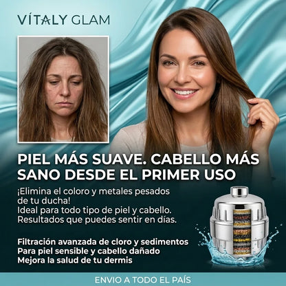 Disfruta una ducha con agua más limpia, suave y segura para tu piel