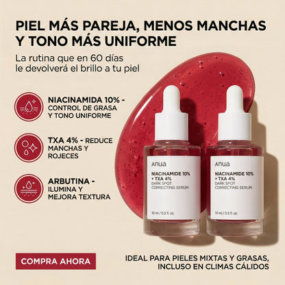 Unifica el tono y reduce manchas sin irritar tu piel