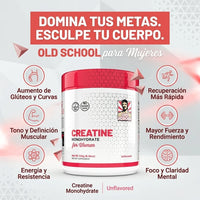 Creatina para Mujer + Colágeno | Esculpí tus Curvas y Glúteos | 3 en 1