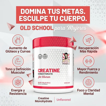 Creatina para Mujer + Colágeno | Esculpí tus Curvas y Glúteos | 3 en 1