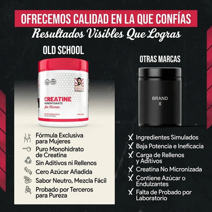 Creatina para Mujer + Colágeno | Esculpí tus Curvas y Glúteos | 3 en 1