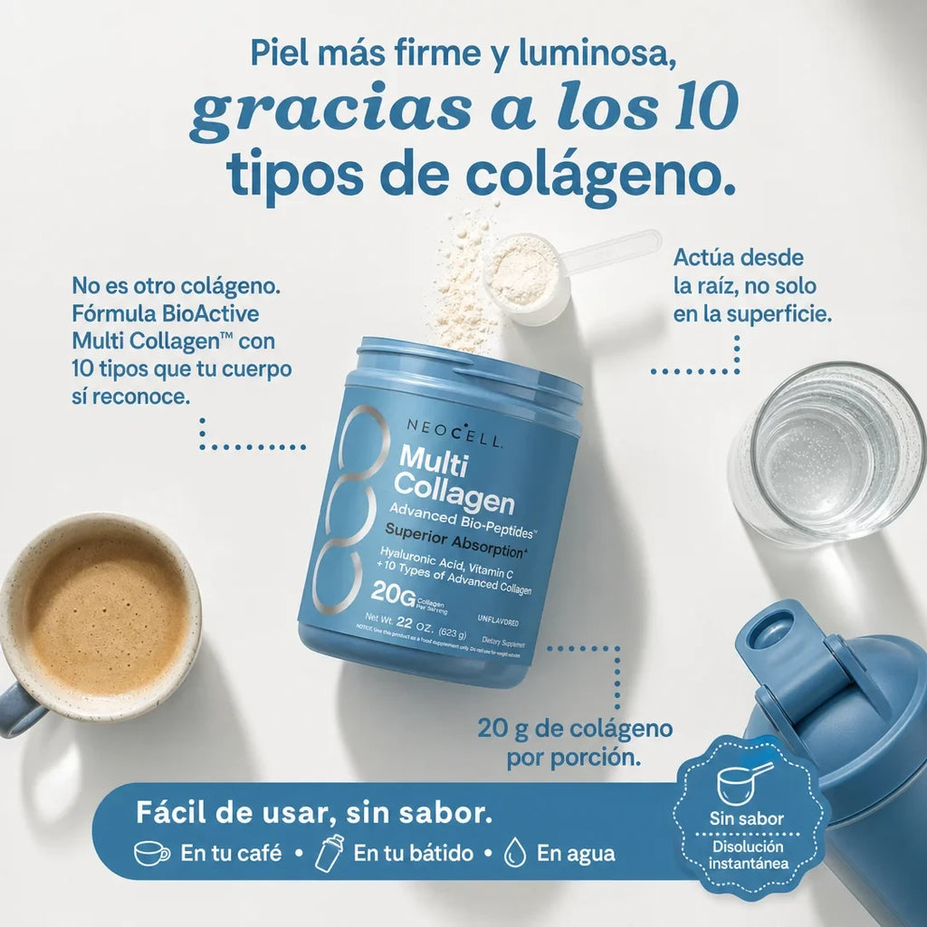 Colágeno Hidrolizado  · Piel Firme, Cabello Fuerte y Uñas Sanas