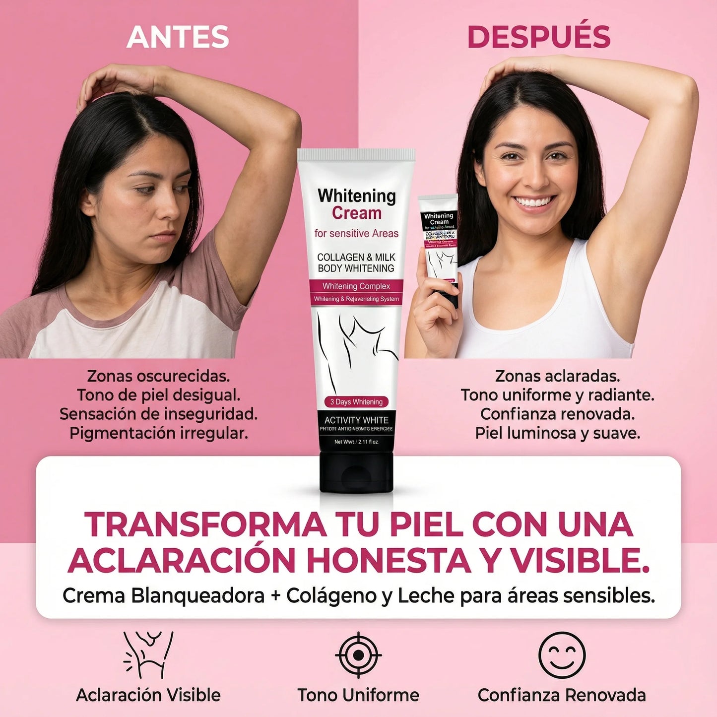Crema aclarante - Combo X3