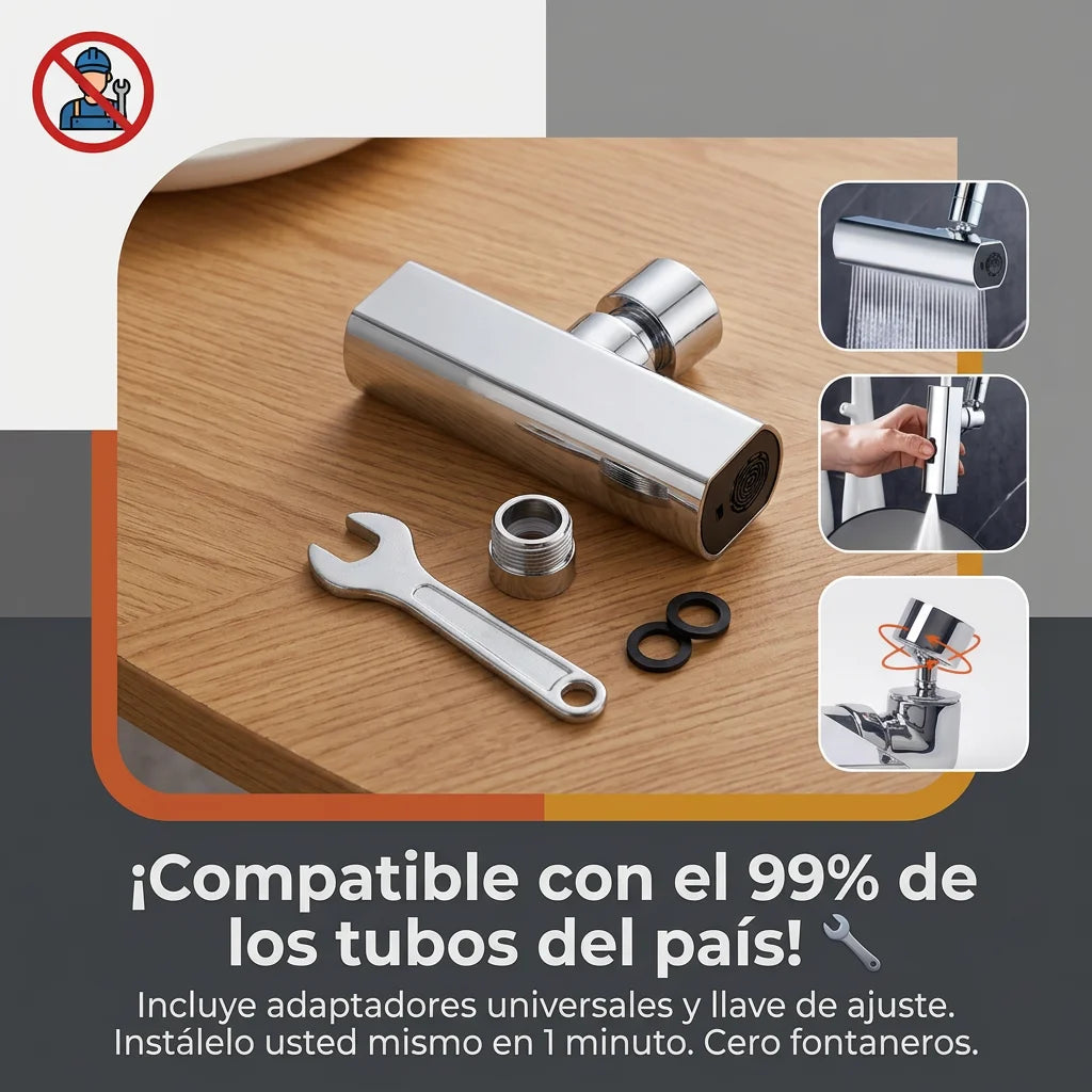 Convierte tu grifo en una herramienta de limpieza 1080°