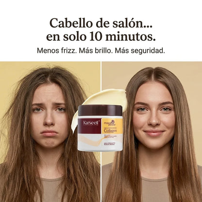 Cabello suave, brillante y sin frizz desde el primer uso