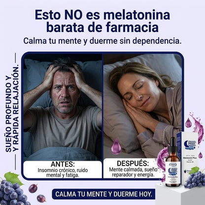 Esto NO es melatonina barata de farmacia. Antes: insomnio y fatiga. Después: mente calmada y sueño reparador. Sleep Well Melatonin Plus.
