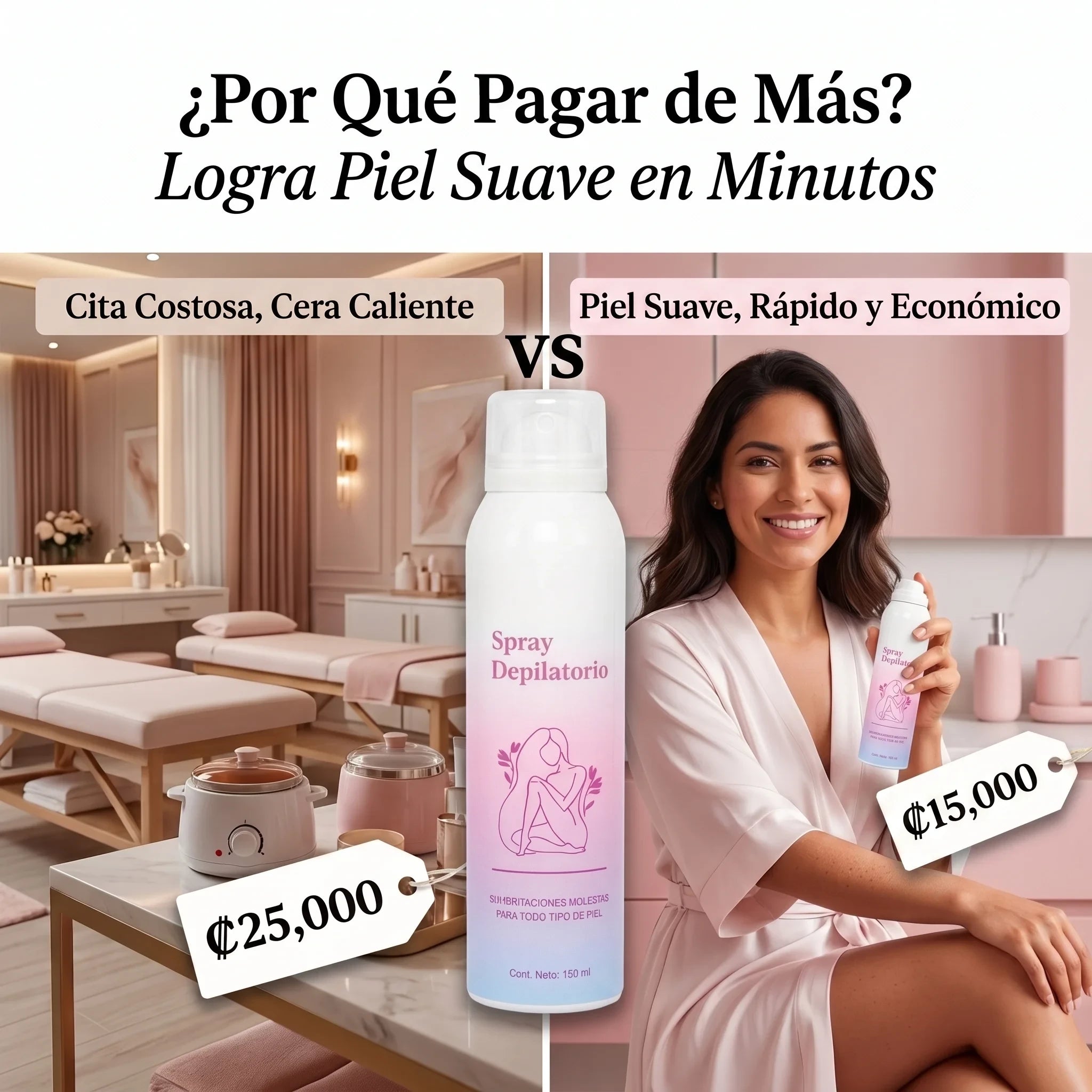 Spray depilador | Depilación sin dolor desde tu casa