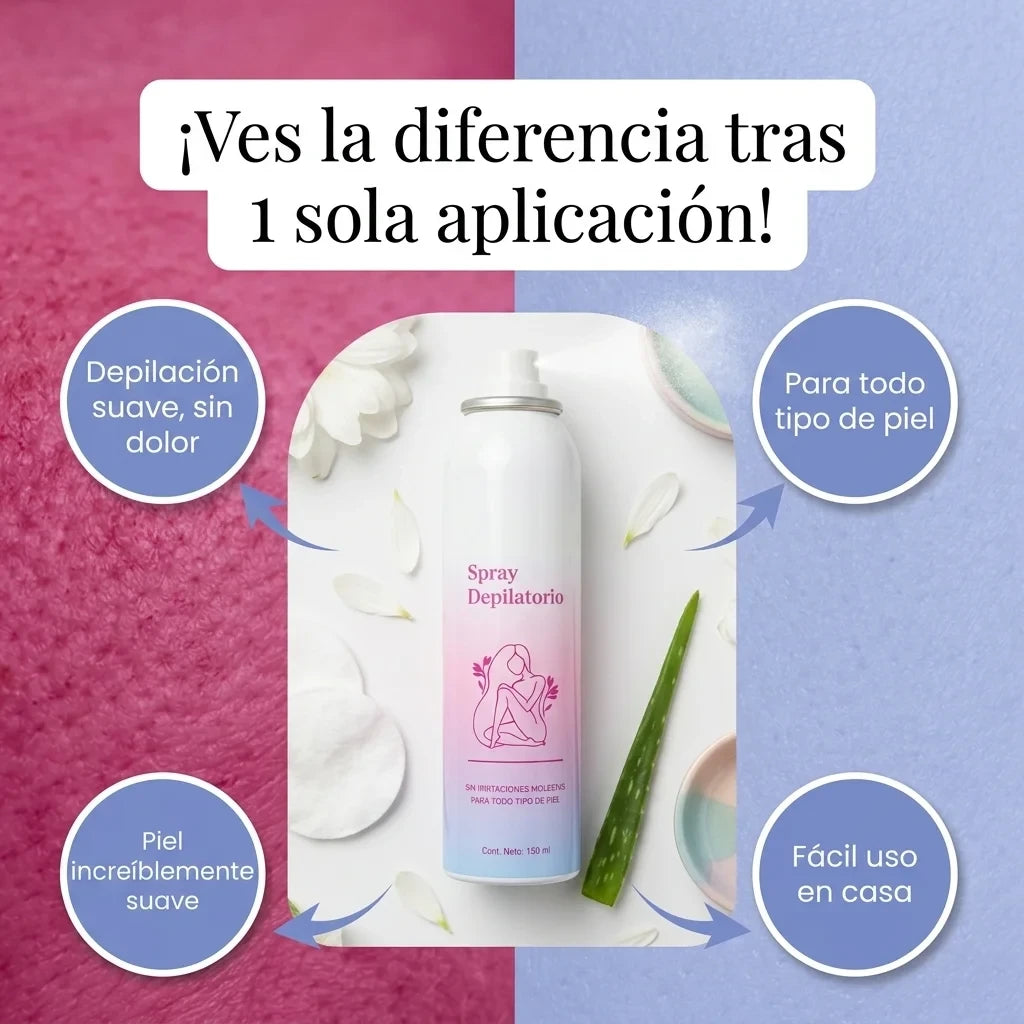Spray depilador | Depilación sin dolor desde tu casa
