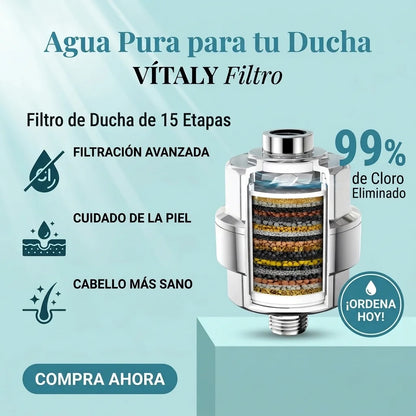 Disfruta una ducha con agua más limpia, suave y segura para tu piel