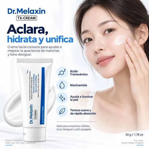 Dr. Melaxin -Cream |  Ácido Tranexámico + Niacinamida | 50 g